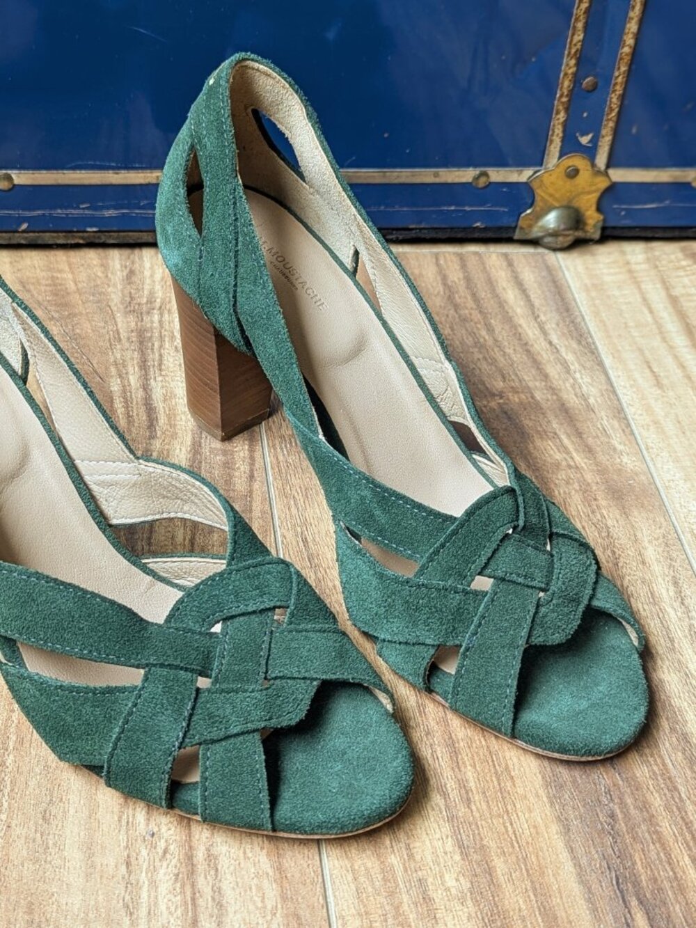 M. Moustache (Odaje) suede heeled sandals